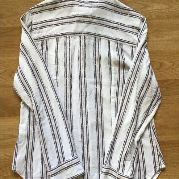 Chaser button down long sleeve white Top Size Medium. - Picture 4 of 5